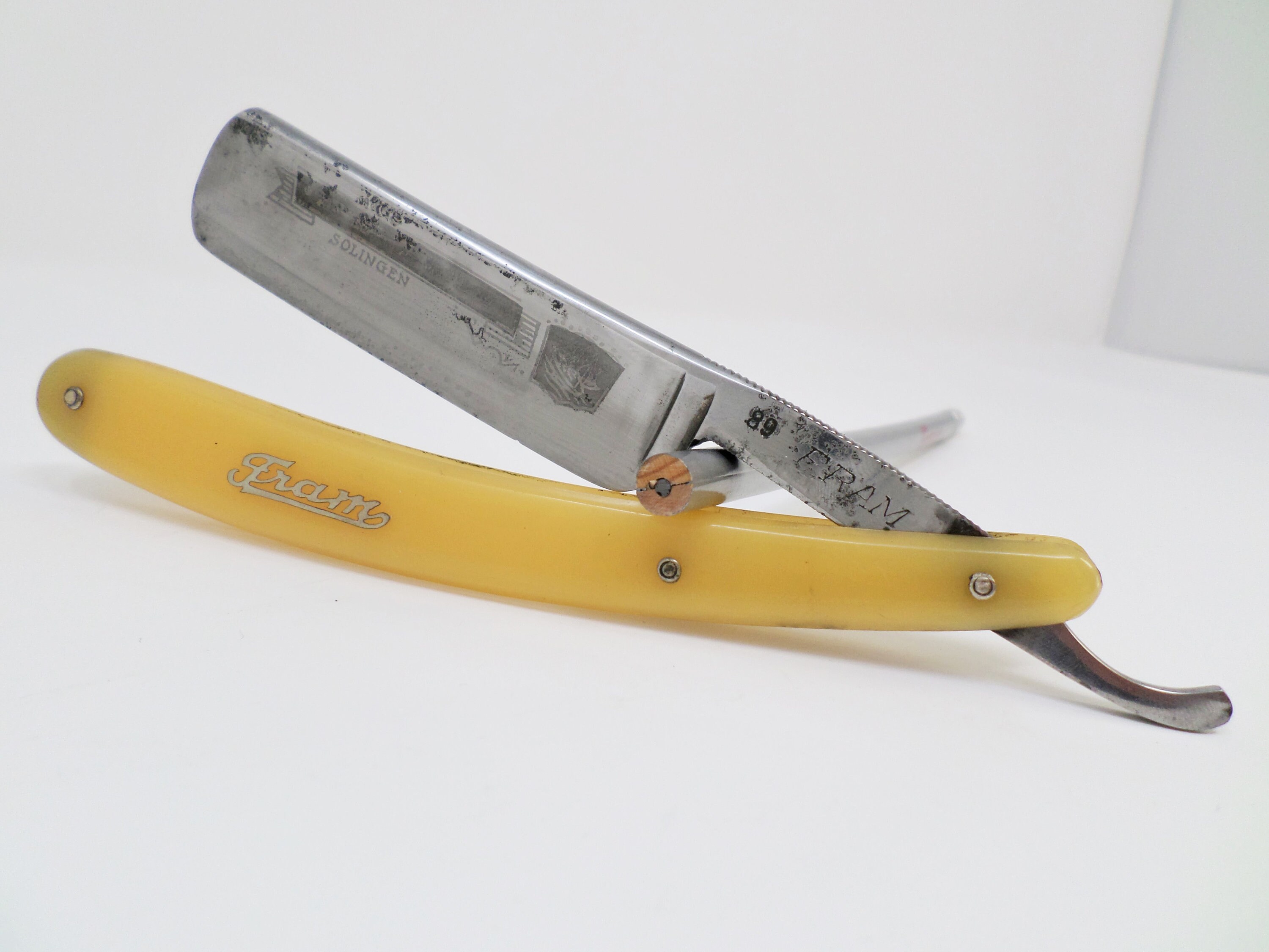 Vintage Solingen Straight Razor Fram 89 julius Mandler | Etsy