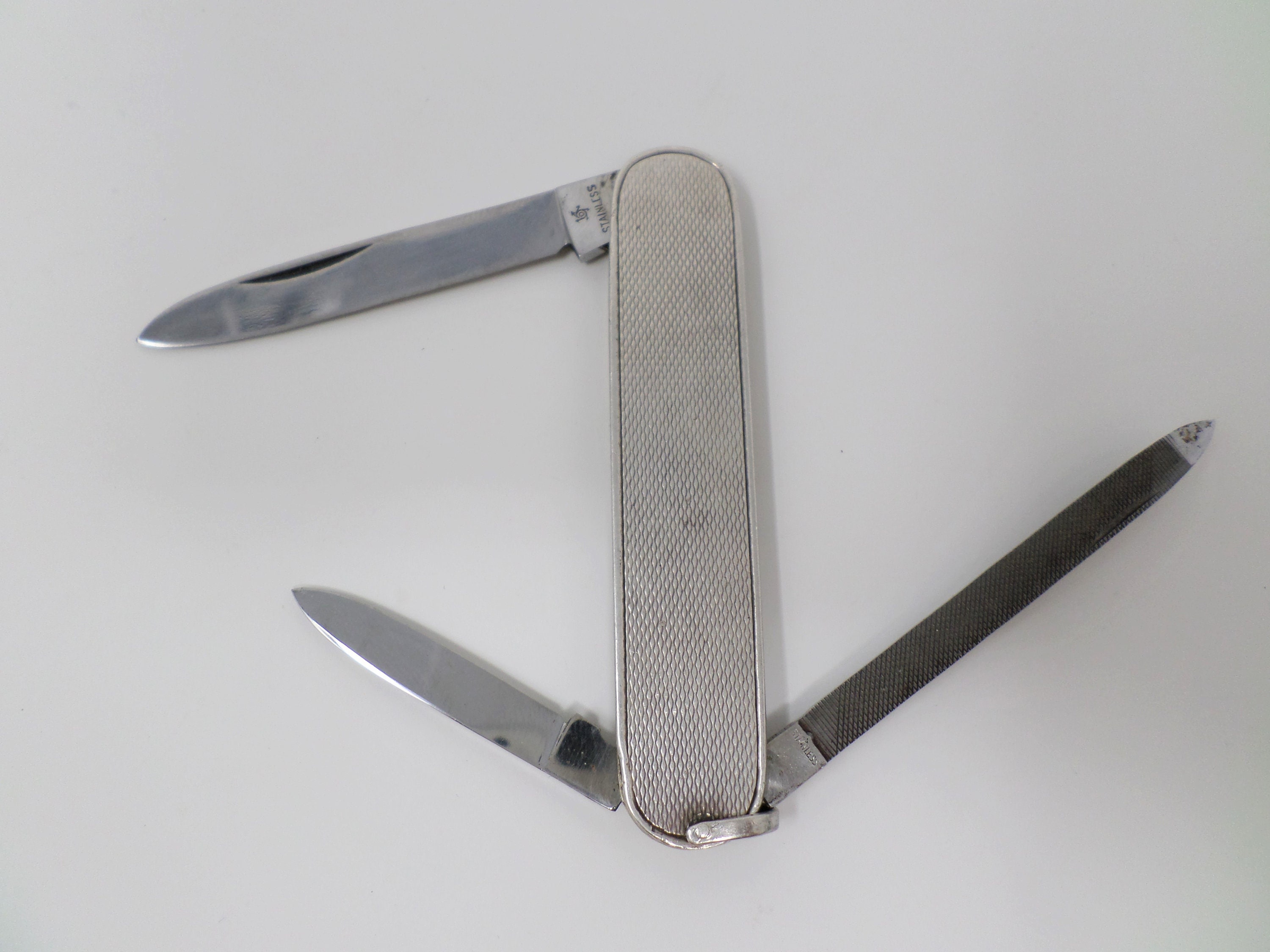 Vintage Pocket Knife With 3 Working Parts, Folding Knife, Penknife, Camping Knife, Multi Tool Knife, Collectibles Knives, Germany 1980s - Etsy Vintage Pocket Knife With 3 Working Parts, Folding Knife, Penknife, Camping Knife, Multi Tool Knife, Collectibles Knives, Germany 1980s - Etsy