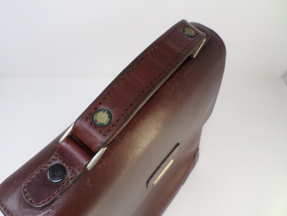 LANCEL Vintage Italy Men's Leather Messenger Bag iPad -  Norway