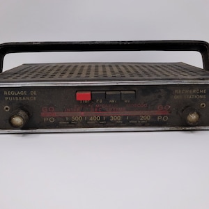 Vintage Radio Transistor, Old Portable Hand Transistor, Radio Lover Gift, Hippie Style Decor 1960s 60s