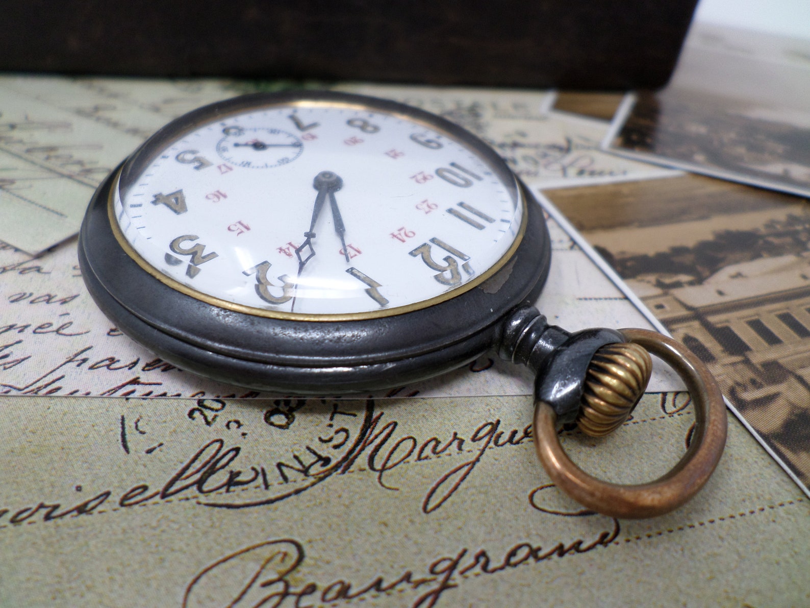 Vintage Men's French Pocket Watch Antique Pocket Watch Etsy