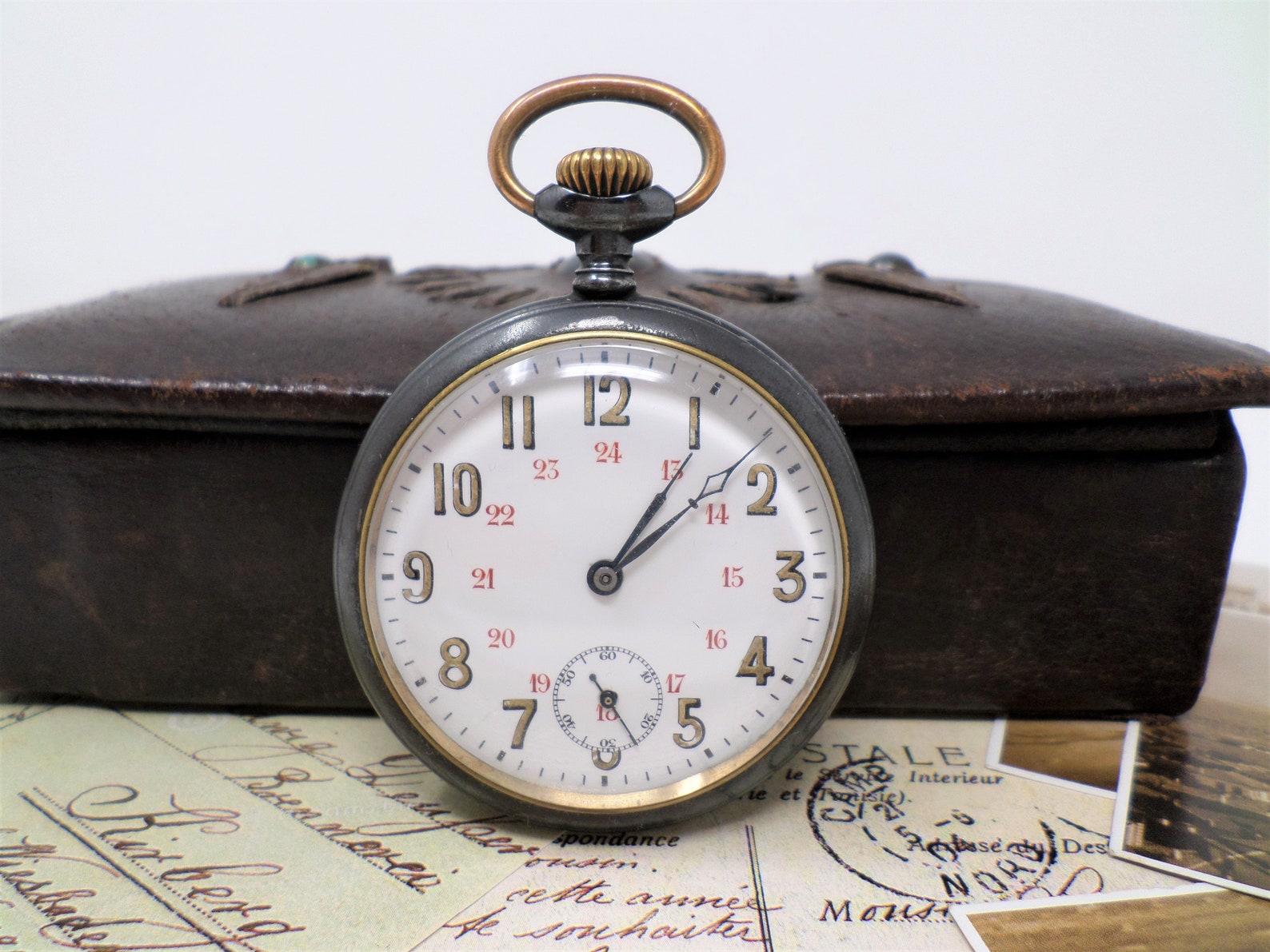 Vintage Men's French Pocket Watch Antique Pocket Watch Etsy