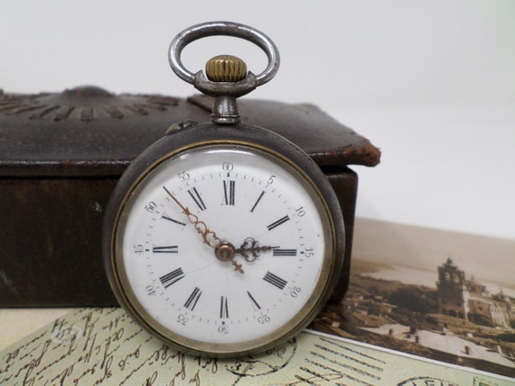 1910s Swiss Pocket Watch, Vintage Men's Mechanica… - image 8