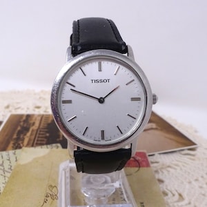 TISSOT Swiss Men&#39;s Quartz Wristwatch in Working Order, Classic Retro Wrist Watch, Vintage Gents Wristlet Watch