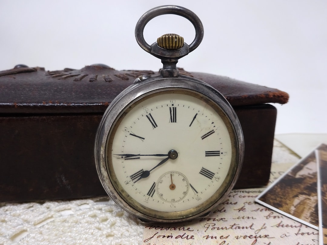 Victorian Businessman With Pocket Watch A S Railway Gold Minute