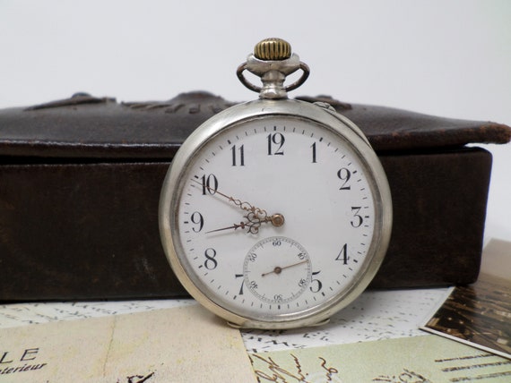 LONGINES Antique Swiss Pocket Watch with Movement… - image 2