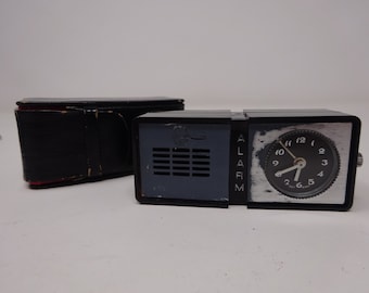 保護カバー付きドイツ製ヴィンテージ旅行用目覚まし時計 - Etsy 日本