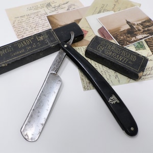 Vintage Straight Razoe Special Dandy Extra Sonnant 41 S Thiers Issard 69 Garanti 406 Kabrand, Shaving Blade, Barber Tool, Barbershop Decor