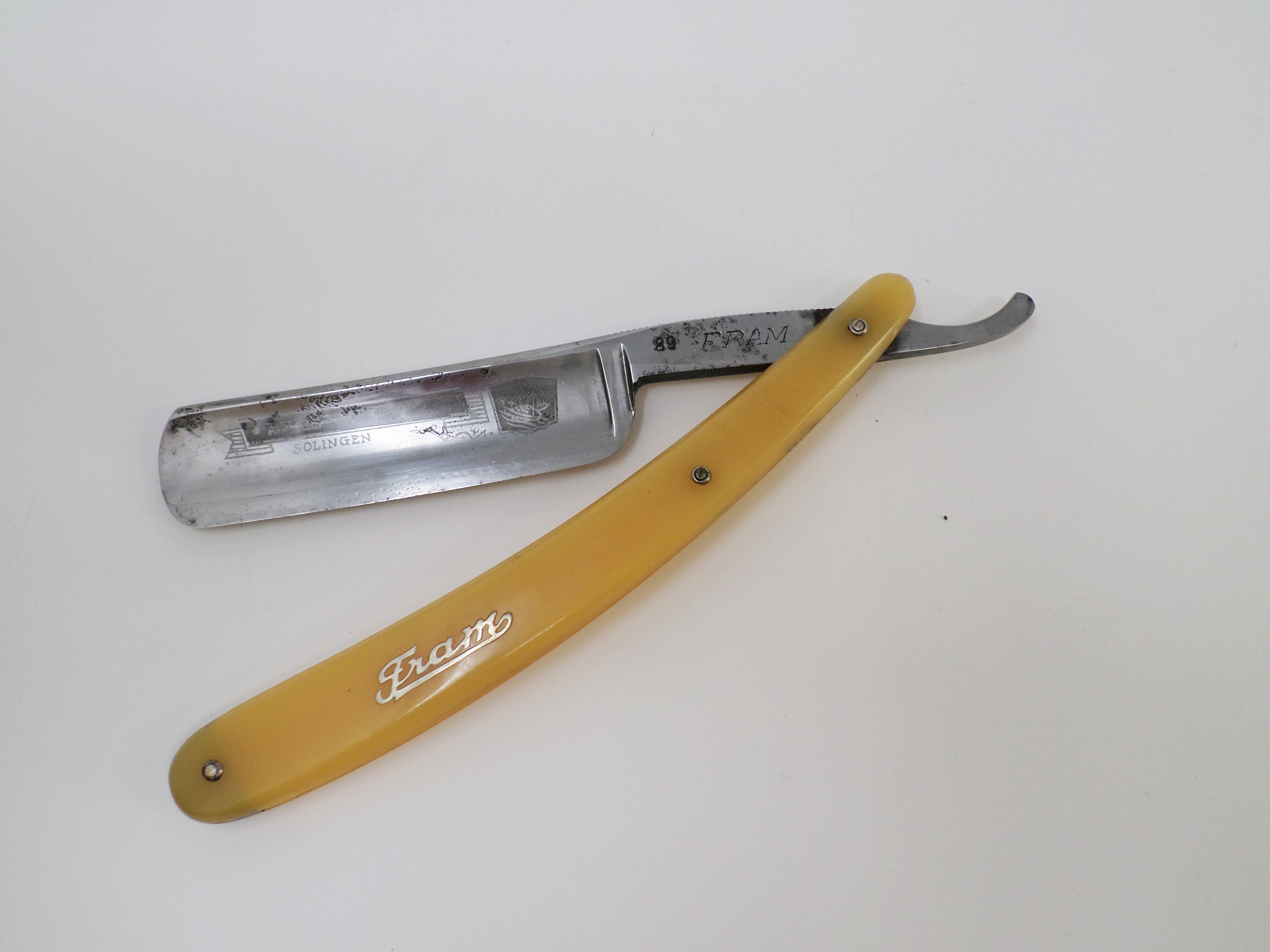 Vintage Solingen Straight Razor Fram 89 julius Mandler | Etsy