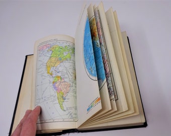 Small Atlas World, Soviet Vintage in Russian, Малый Aтлас Mира