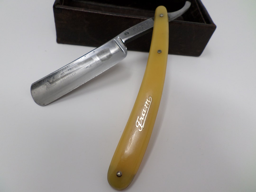 Vintage Solingen Straight Razor Fram 89, « Julius Mandler & Sohn ...