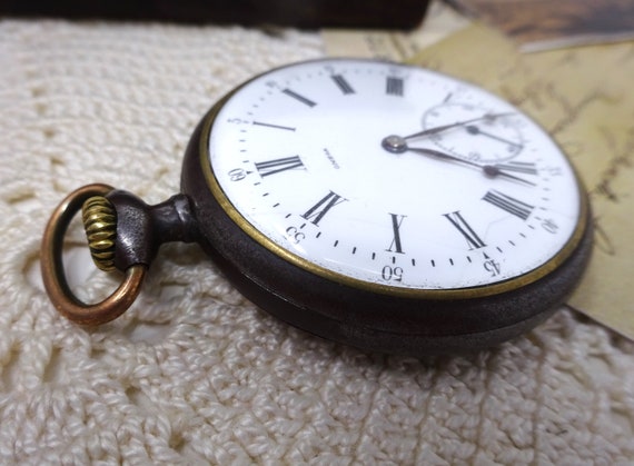 OMEGA Swiss Made Antique Pocket Watch, Vintage Me… - image 5