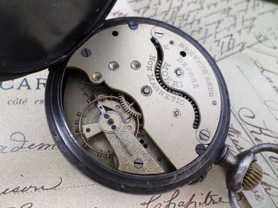 1910s Swiss Pocket Watch, Vintage Men's Mechanica… - image 6