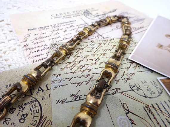Pocket Watch Vest Chain, Vintage Waistcoat Chain,… - image 3