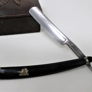 Vintage Straight Razor 465 Kabrand, Shaving Blade, French Barber Tool, Barbershop Decor, Barber Gift, Made in the 1950s