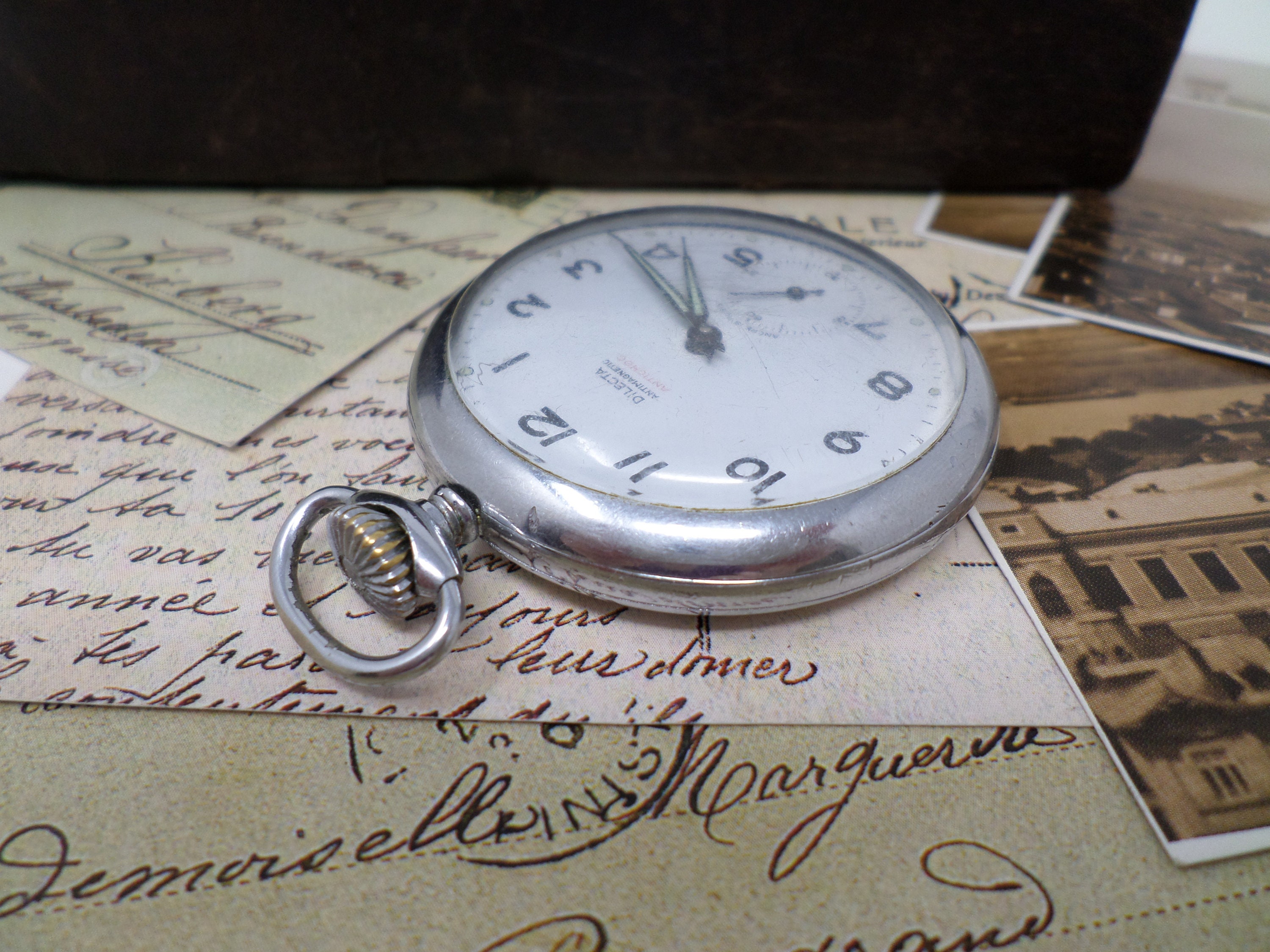 Vintage French Pocket Watch DILECTA Working Mechanical Men s Watch Ancre Movement Granddad Gift 1950s Etsy Canada