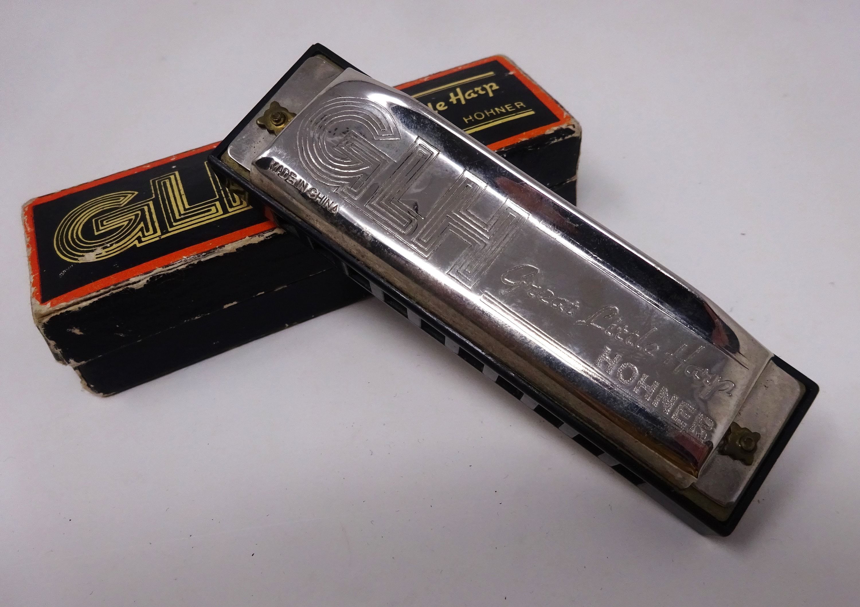 M.Hohner Rheingold ヴィンテージハーモニカ 箱付き M. Hohner Rheingold Germany Harmonica Harp in Original Box