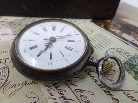 1910s Swiss Pocket Watch, Vintage Men's Mechanica… - image 4