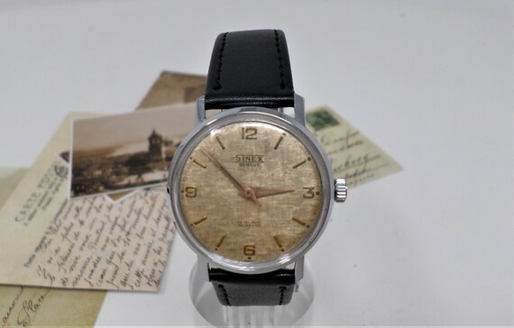 貴重☆1950's グリュエン スイス製 17石 手巻きアンティーク腕時計