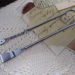 Vintage Pocket Watch Chain, Vest Chain, Pocket Watch Accessory, Retro Mens Accessories
