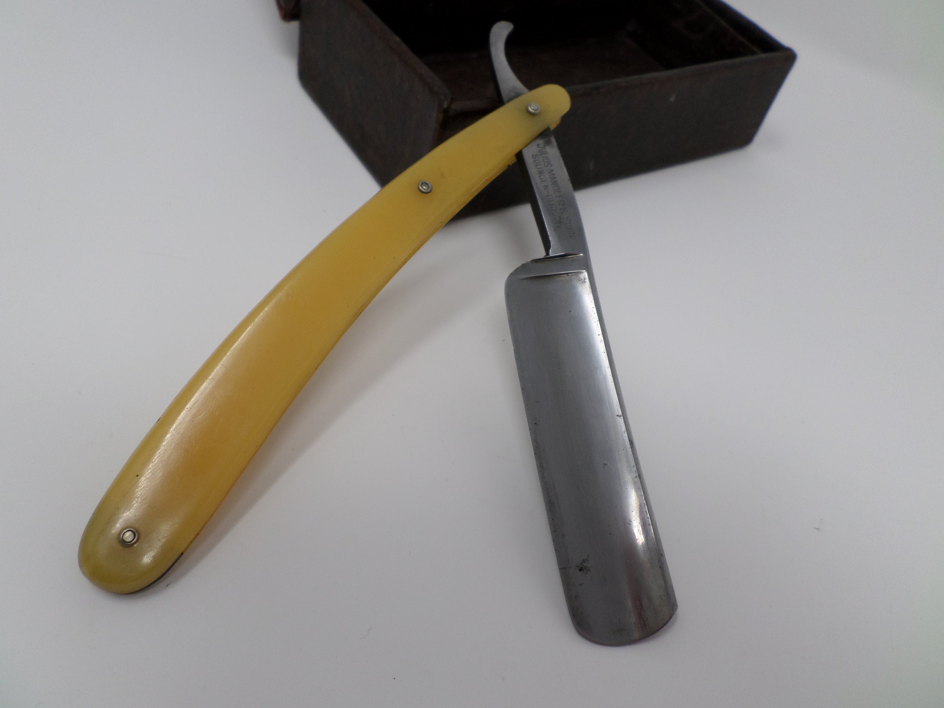 Vintage Solingen Straight Razor Fram 89 julius Mandler | Etsy