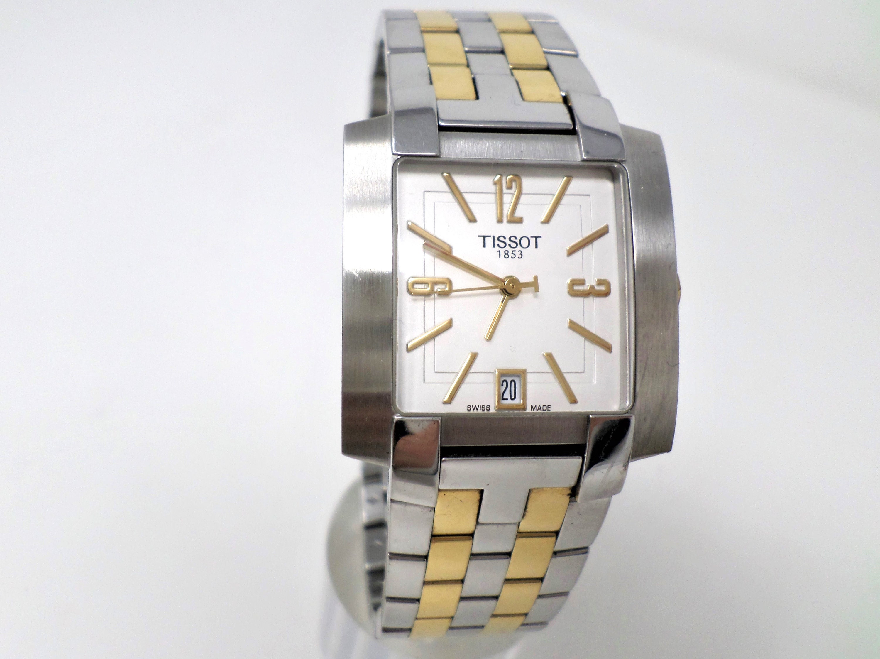 電池交換済み Tissot Two Timer ティソ アナデジ 腕時計 80s