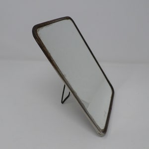 Vintage Rectangular Mirror, Old Vanity Mirror, Table Mirror, Retro Bathroom Mirror, Scandinavian Home Decor, 1950s