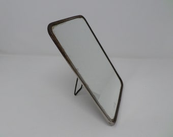 Vintage Rectangular Mirror, Old Vanity Mirror, Table Mirror, Retro Bathroom Mirror, Scandinavian Home Decor, 1950s