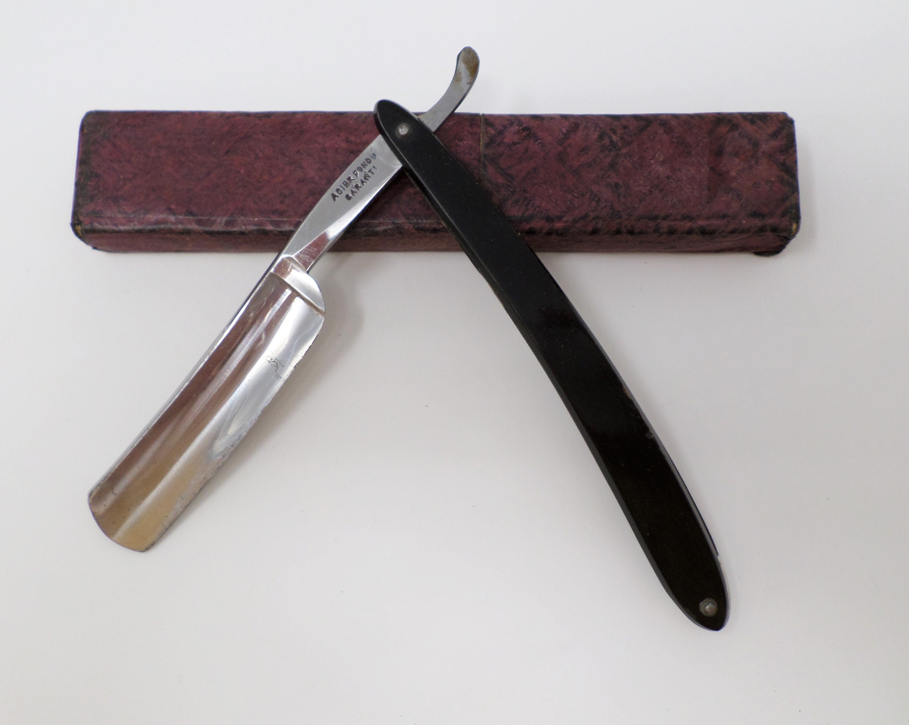 Vintage Straight Razor ACIER FONDU GARANTI Old French Cut Etsy
