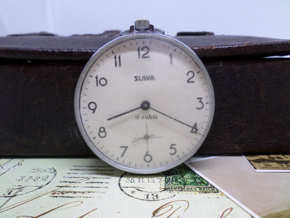 18 rubis pocket watch made in ussr sale