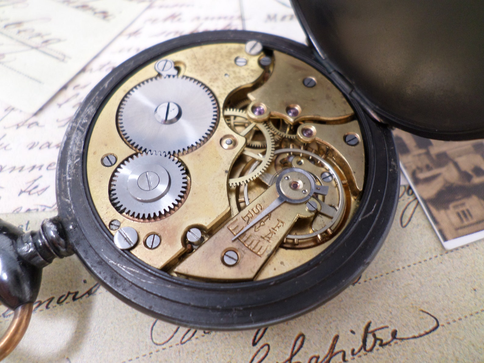 Vintage Men's French Pocket Watch Antique Pocket Watch Etsy