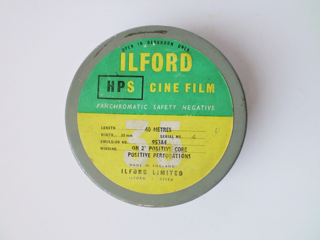 Vintage Cine Film Tin Box ilford Movie Film Cans Etsy
