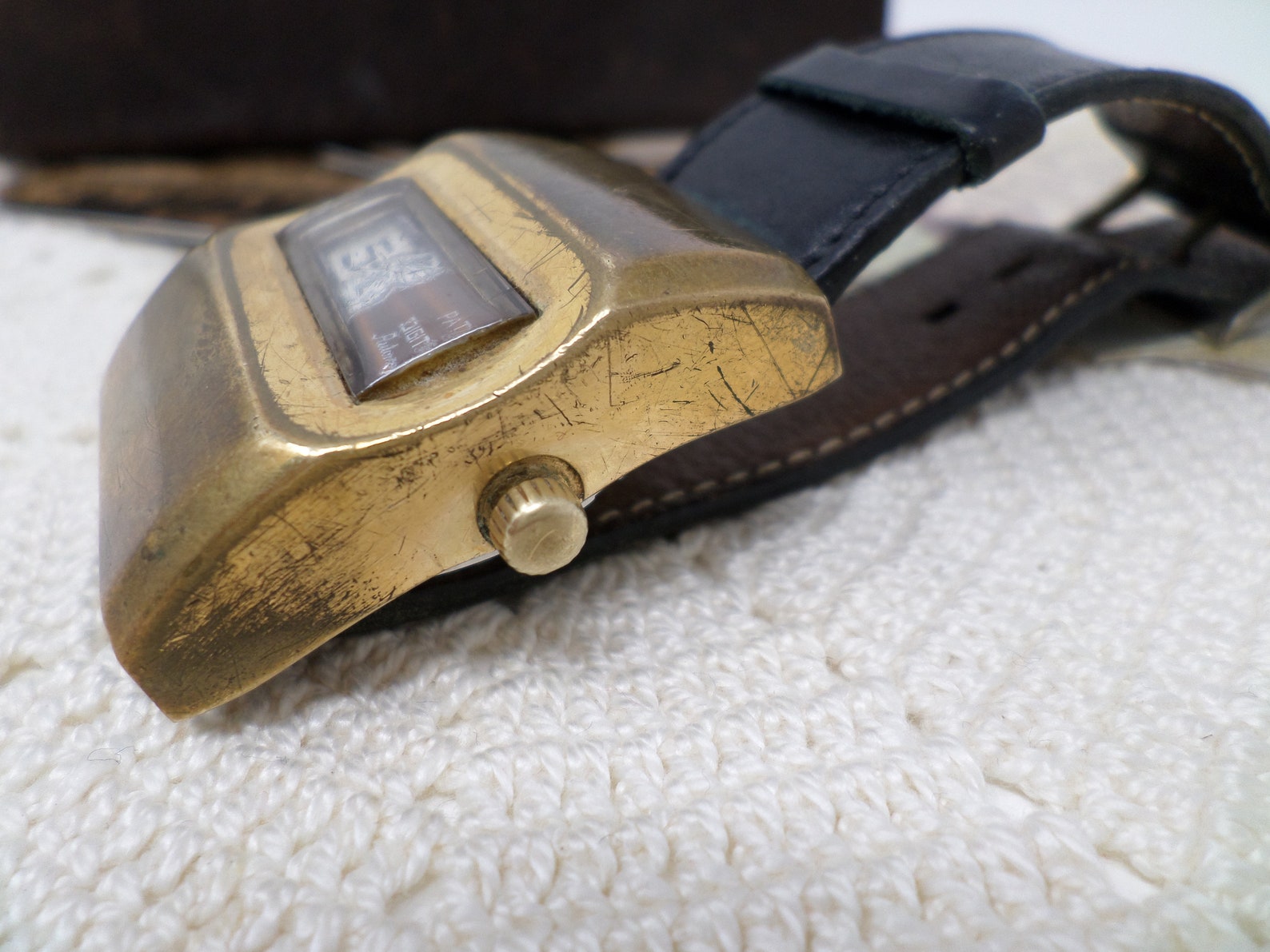 Vintage Pat Digital Mechanical Automatic Watch With Brass Etsy