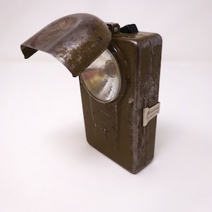 Vintage Flashlight, Swiss Made Signal Floodlight, Collectible Flashlight, Vintage Pocket Lamp, Pocket Lantern, Old Flashlight