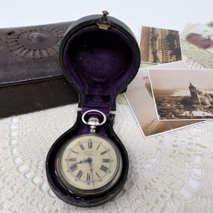 1882 Silver Swiss Pocket Watch, Vintage Pocket Watch, Antique Men&#39;s Working Watch, Mechanical Cylinder Movement