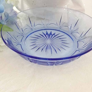 Blue Glass,  Coupe Soup Bowl, Fostoria for Avon, American Blue Classic Collection, 6-5/8&quot; Diameter