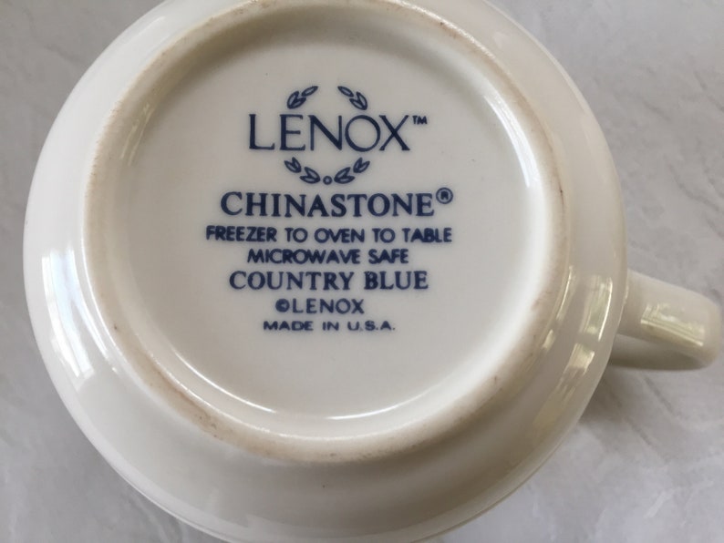 Lenox Chinastone, Blue Patterns, Choice of Piece, Country, Sky and For the BLUE, Discontinued 1990's, Made USA image 9