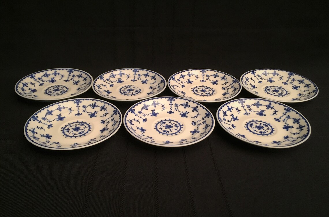 Set 7/ Blue Delft by Maruta Japan SAUCERS 55/8 Dia. Etsy