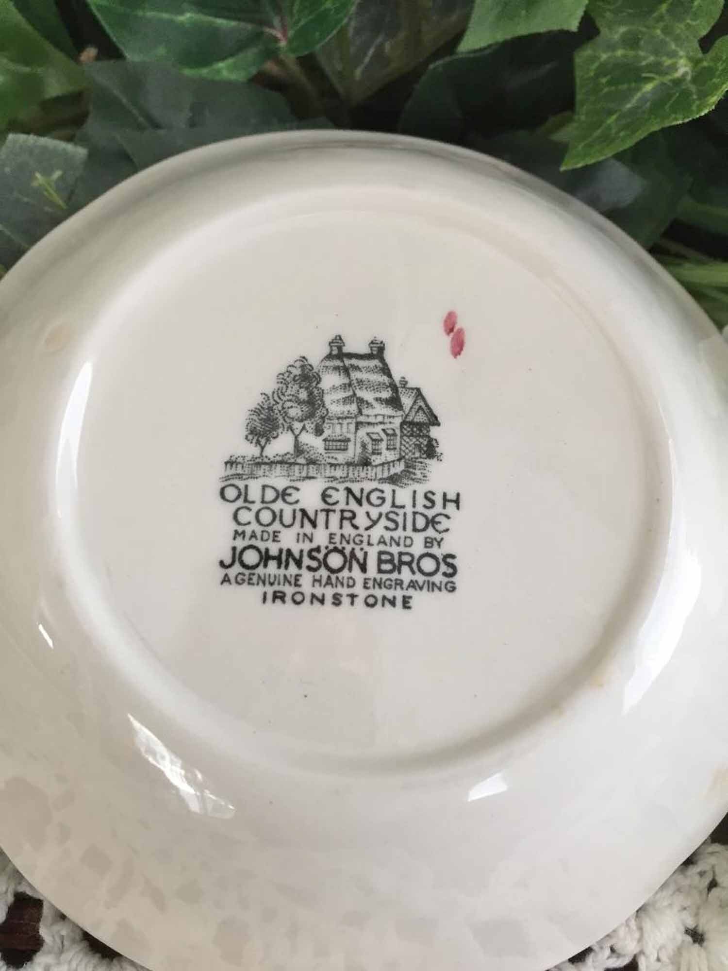 4 Johnson Bros Olde English Countryside Sauce Bowls Brown Etsy