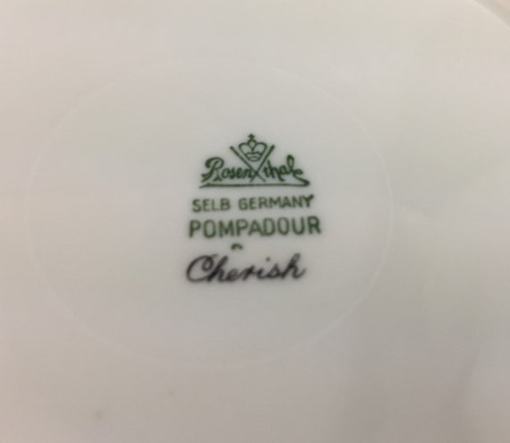 ◎H234◎ローゼンタール　SELB-GERMANY POMPADOUR　カップ＆ソーサー◎送料込み◎ Rosenthal, POMPADOUR, CHINA 91pcs, Selb-Germany US zone | #159899616