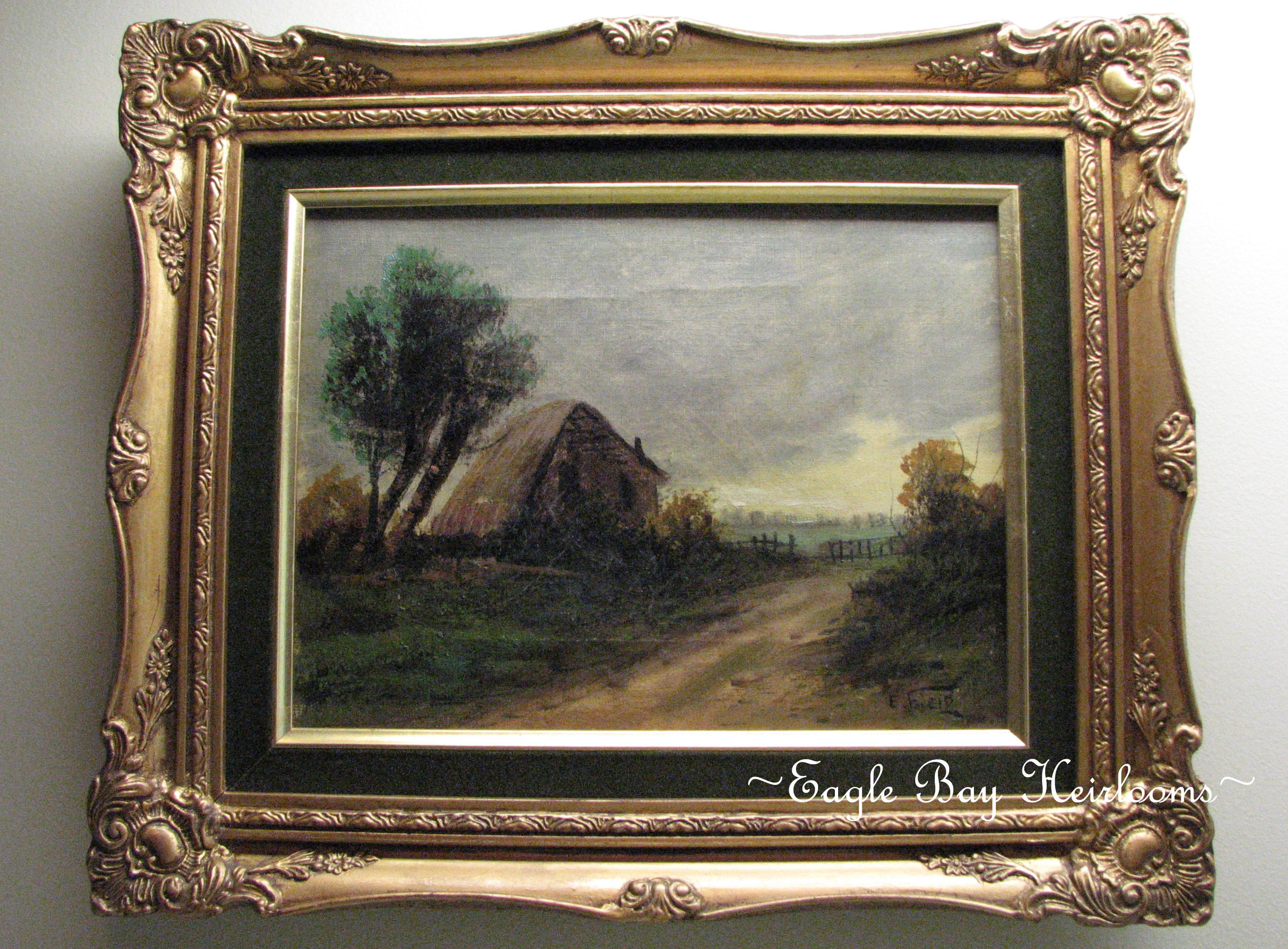 Antique Oil Painting Listed Artist E. Loyal Field Etsy