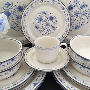 Lenox Chinastone, Blue Patterns, Choice of Piece, Country, Sky and For the BLUE, Discontinued 1990's, Made USA image 3