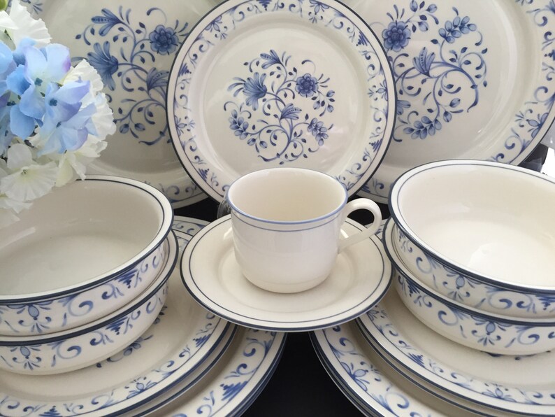 Lenox Chinastone, Blue Patterns, Choice of Piece, Country, Sky and For the BLUE, Discontinued 1990's, Made USA image 3