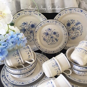 Lenox Chinastone, Blue Patterns, Choice of Piece, Country, Sky and For the BLUE, Discontinued 1990's, Made USA image 1