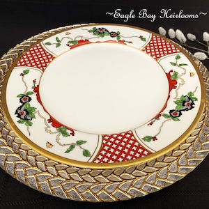DINNER Plate, Christian Dior-chinese Flower-made in Japan