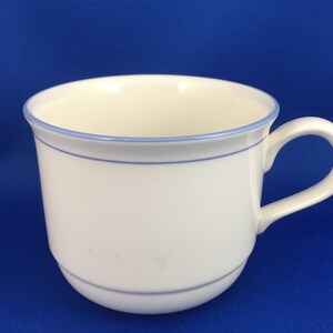 Lenox Chinastone, Blue Patterns, Choice of Piece, Country, Sky and For the BLUE, Discontinued 1990's, Made USA Teacup -Sky Blue Pin