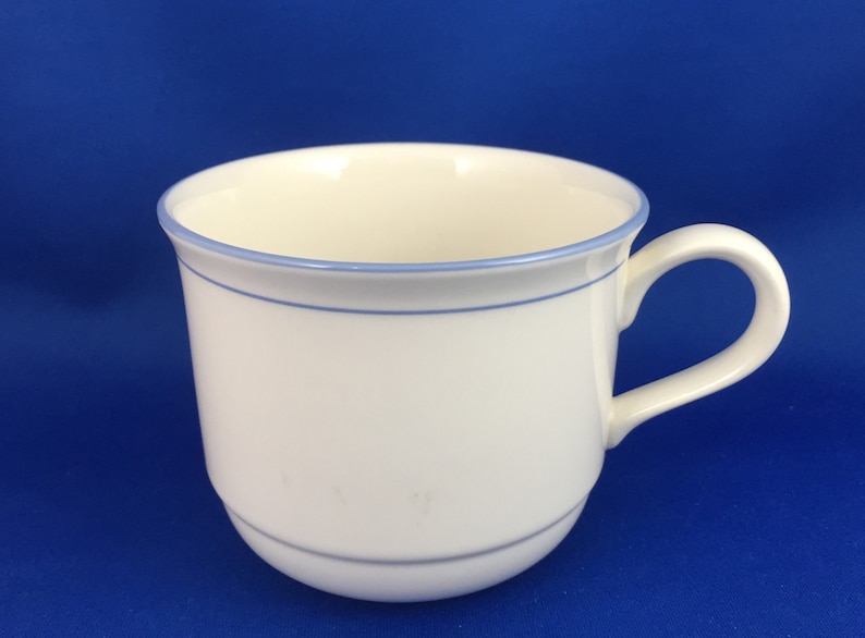 Lenox Chinastone, Blue Patterns, Choice of Piece, Country, Sky and For the BLUE, Discontinued 1990's, Made USA Teacup -Sky Blue Pin