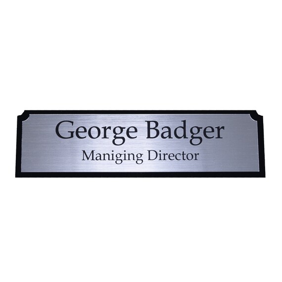 Executive Personalised Door Name Plate Custom Engraved Sign Etsy