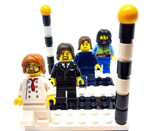 The Beatles Figures Abbey Road - Album Cover Custom Sets Made From all LEGO Parts