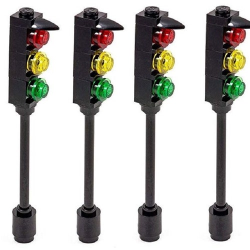 LEGO Set of 4 Traffic Lights for Town City Road Street - Etsy Australia